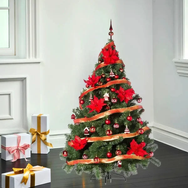 Arbol de Navidad Montañes Deluxe 2,10mts Con Adornos Kit X72