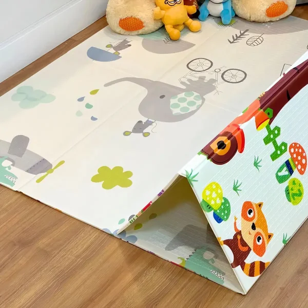 Alfombra Antigolpes Reversible Bebe Plegable 120x180cm