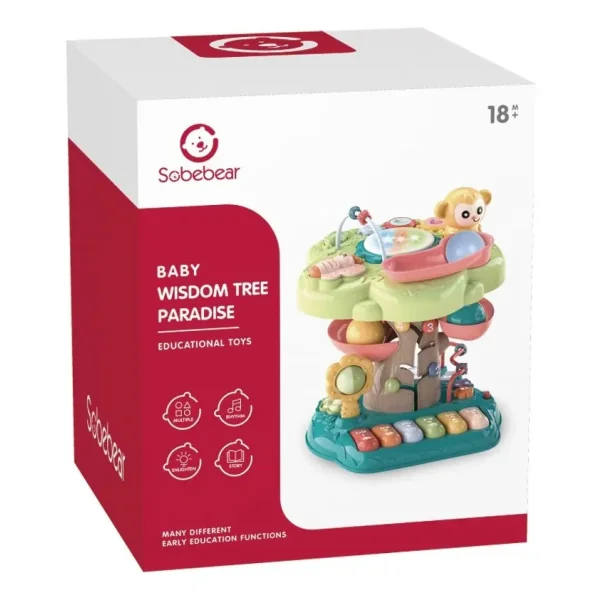 Juguete Didactico Bebe Tobogan Pelotas Laberinto Piano Luz