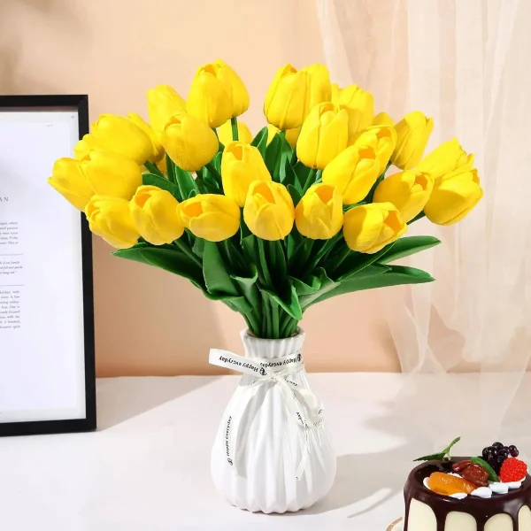 Tulipan Artificial Flores Artificiales Decoracion X1