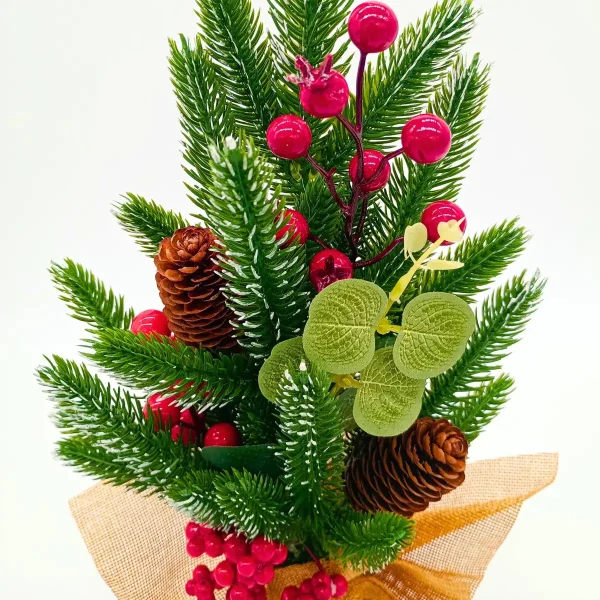 Arbol De Navidad Mini Pino Navideño De Mesa Decorado 40cm Verde