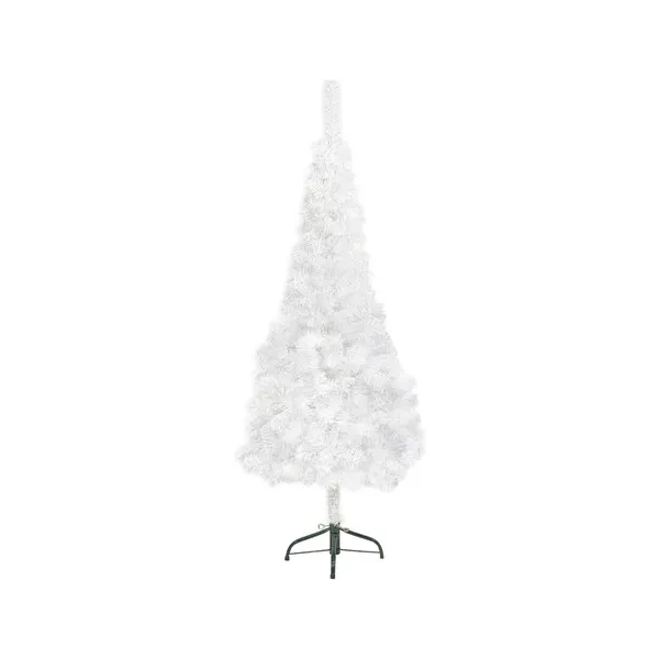 Árbol De Navidad Tronador Slim Blanco 1.50mts Base Metal
