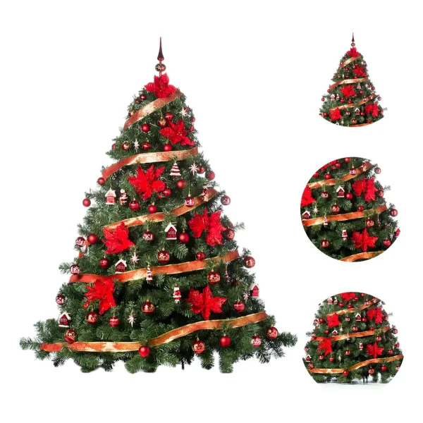 Arbol de Navidad Extra Lujo Patagonia 1.80mts Con Adornos X72