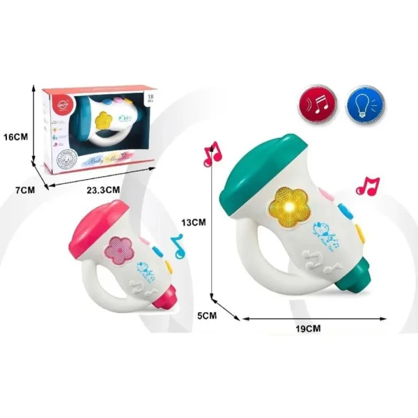 Trompeta Para Niños Juguete Instrumento Musical Sonido Y Luz