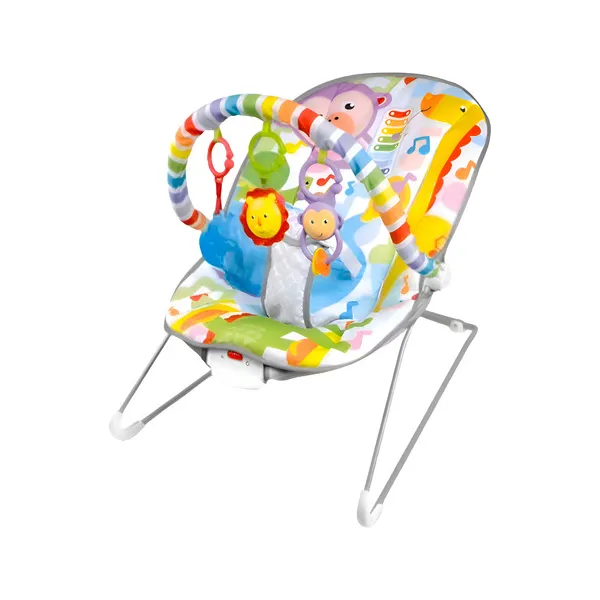 Mecedora Silla Multicolor Para Bebe Con Vibración Y Sonajero