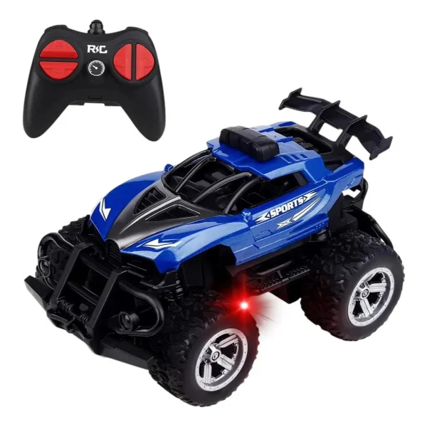 Auto A Radio Control Remoto Stunt Mini Acrobático Rc A Pilas Color Violeta Azul
