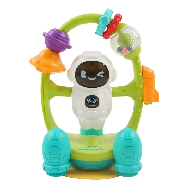 Sonajero Astronauta Didactico Con Ventosa Color Blanco