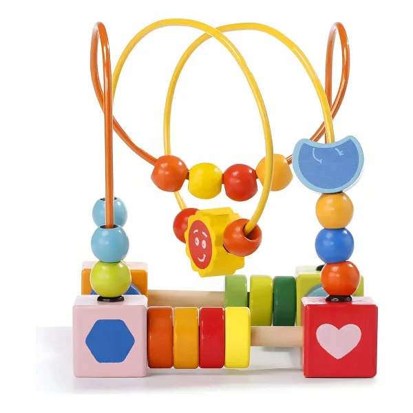 Laberinto Didactico Plastico Amarillo Para Niños 2-4 Años