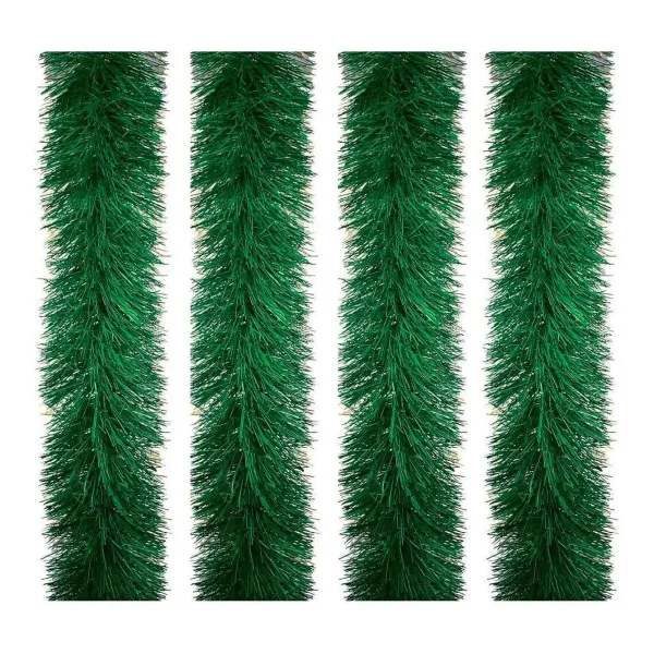 Guirnalda Boa Navidad Muerdago 9 Cm 2 Mts Deco Navideña X30u Verde Boa
