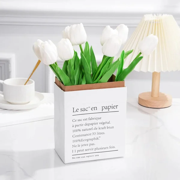 Tulipan Artificial Flores Artificiales Decoracion Ramo X10