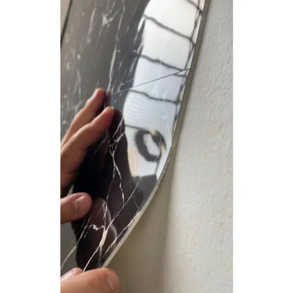 Revestimiento Pared Simil Mármol Pe Autoadhesivo Pack X20 Jade Pastel