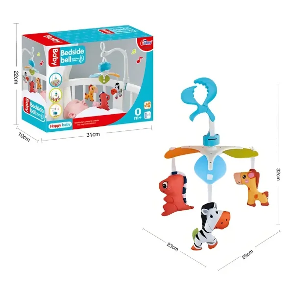 Movil Musical Cunero Animales Cuna Cochecito Bebe Multicolor