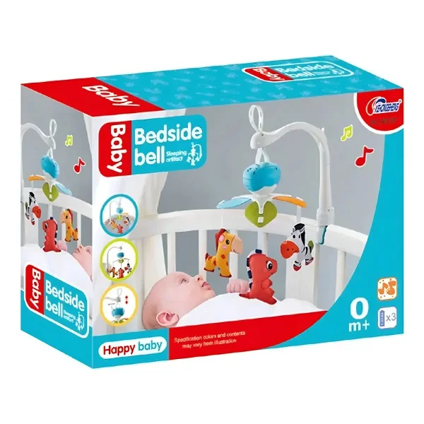Movil Musical Cunero Animales Cuna Cochecito Bebe Multicolor
