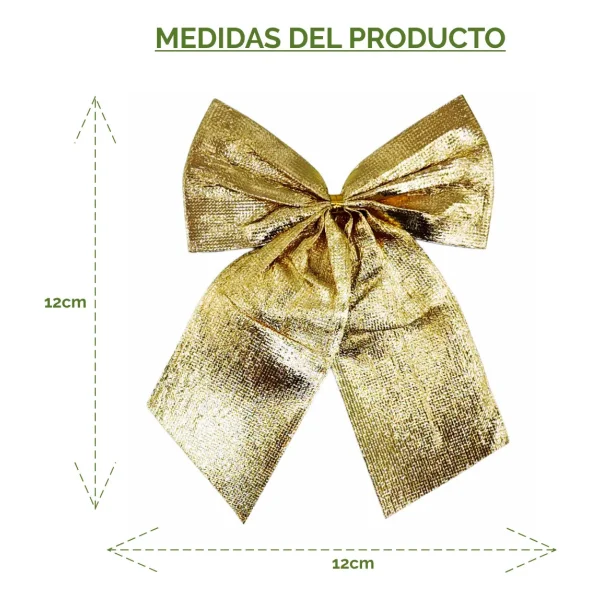 Adorno Colgante Moños X1 Decoracion Arbol De Navidad