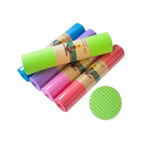 Yoga Mat 6 Mm Colchoneta Pilates Fitness Antideslizante