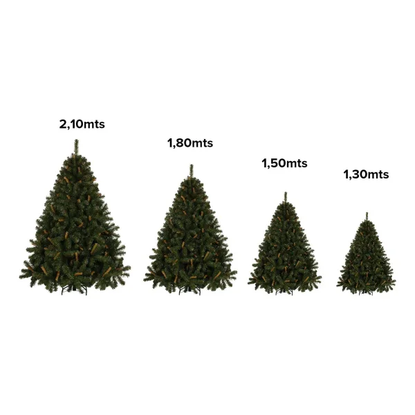 Arbol De Navidad Verde Alpino 1.8mts Base Metalica