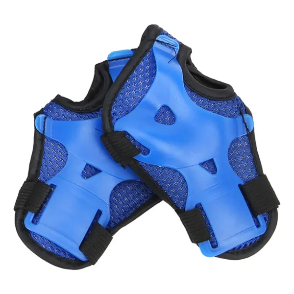 Kit De Protección Sports Para Niños Con Rodilleras, Coderas Y Muñequeras, Azul - 6 Piezas Para Ciclismo Y Patinaje