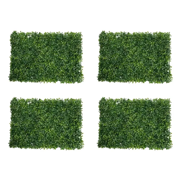 Muro Verde Jardin Vertical X4 Decoracion Artificial 60x40 Verde