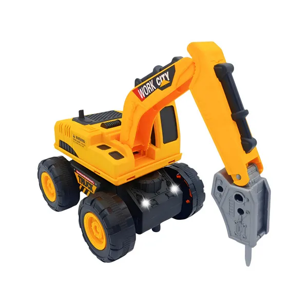 Camión De Construcción Expreso Polar Truck Con Luces Y Sonido Amarillo Camion Truck