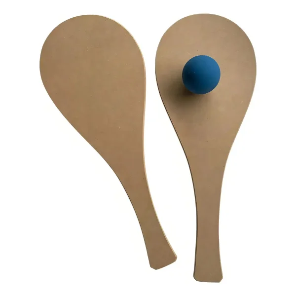 Raqueta Control Pelota Paleta Playera Madera Redonda