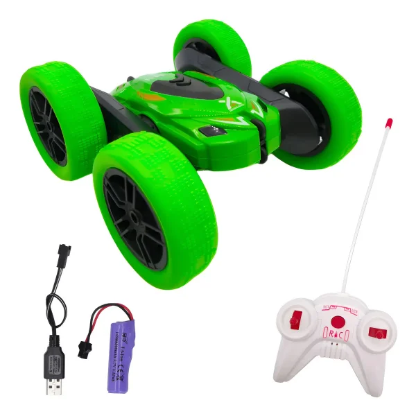 Auto A Radio Control Remoto Luz Giro 360° Acrobatico Stunt