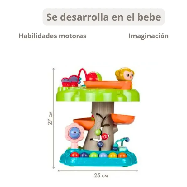 Juguete Didactico Bebe Tobogan Pelotas Laberinto Piano Luz