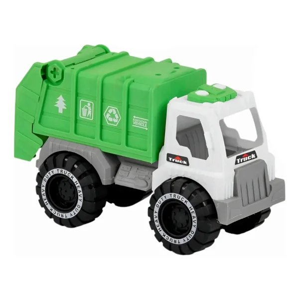 Camion Recolector De Basura Juguete A Friccion Color Verde
