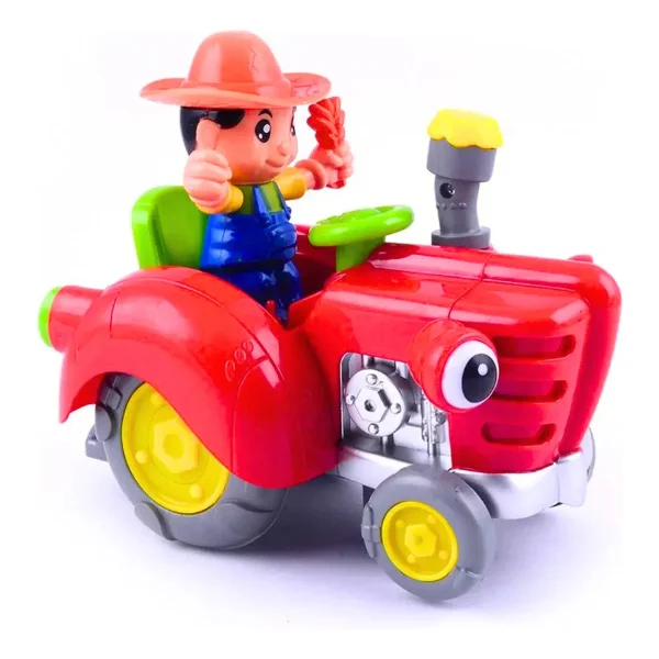 Coche Tractor Juguete Bebe Con Luz Sonidos Y Movimiento