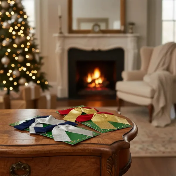 Adorno Colgante Navidad Moño Para Decoración Navideño X2u