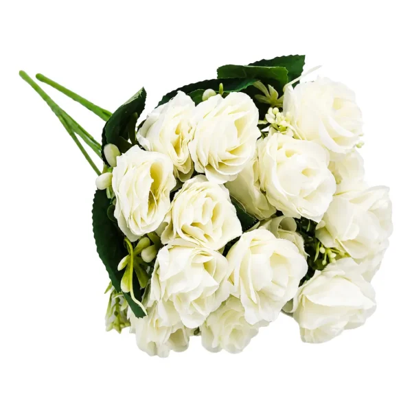 Ramo De Rosas Flores Artificiales Decoracion Pack X4