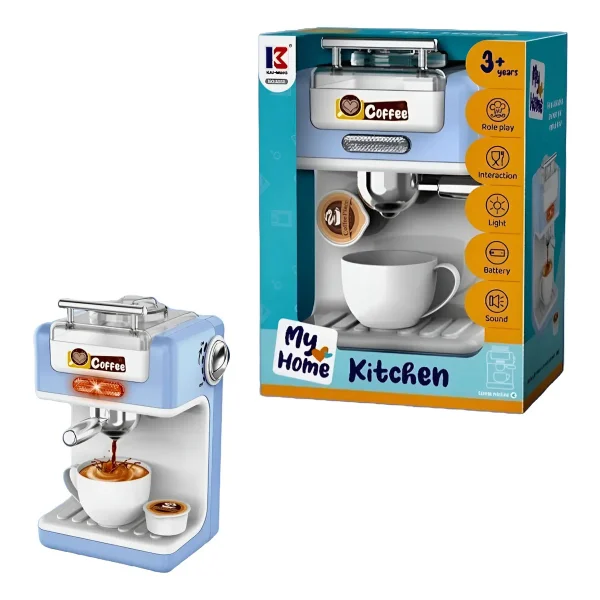 Cafetera De Juguete Electrodomestico Con Luz Y Sonido