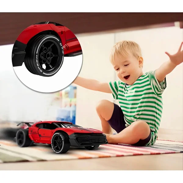 Auto Deportivo A Radio Control Remoto Con Efecto Humo Y Luz