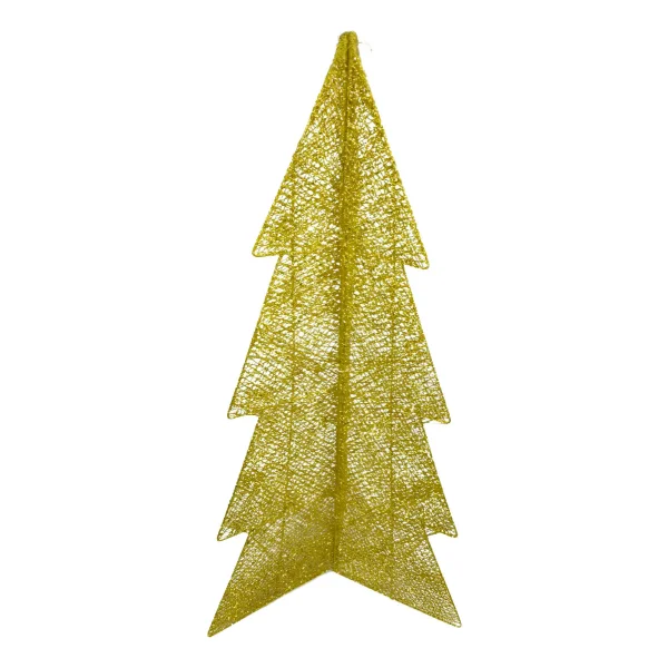 Arbol De Navidad Alambre Pino Para Decoración Navideño 90cm Dorado Pino De Alambre
