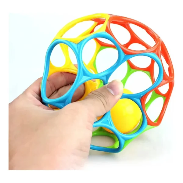 Pelota De Agarre Sonajero Juguete Sensorial Bebe Multicolor Rosa