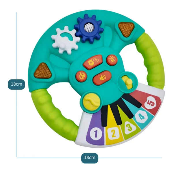 Volante Musical Didactico Con Luces Y Sonido Juguete Bebes