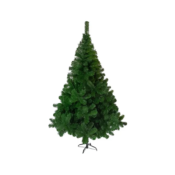 Árbol De Navidad Arbolito Pino Tronador De Lujo 2.10mts Base Metálica Verde
