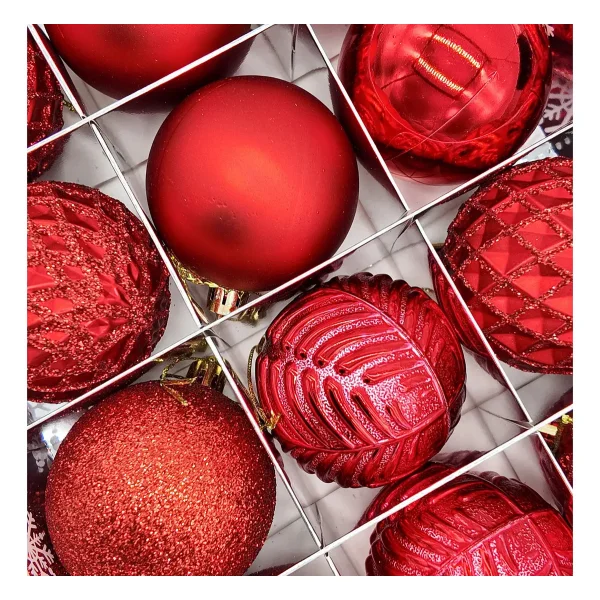 Navidad Adornos Bolas Navideñas Decoradas 6cm X12 Piezas