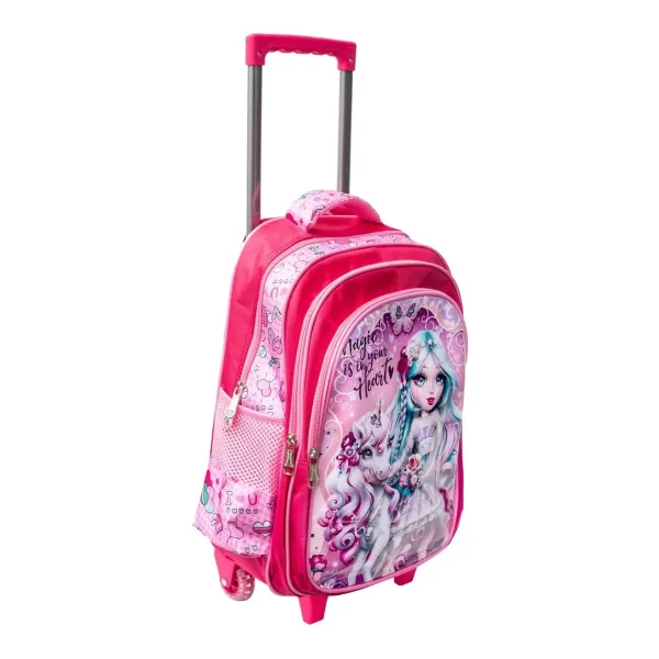 Mochila Escolar Carrito Reforzada Manija Telescopica Carro