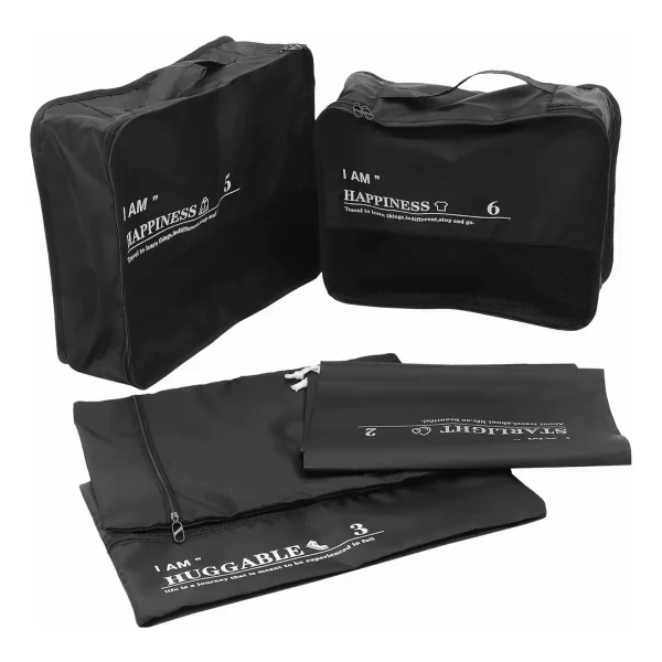 Organizador De Valija Set X6 Negro