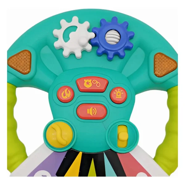 Volante Musical Didactico Con Luces Y Sonido Juguete Bebes
