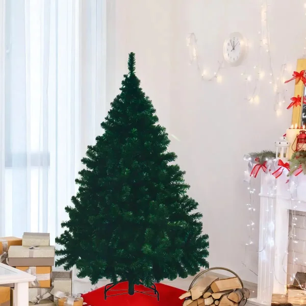 Arbol De Navidad Montañes Deluxe Verde 2.1mts Base Metalica