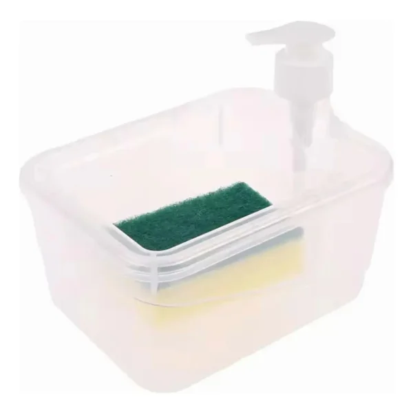 Dispenser Detergente Esponja Incluida Organizador De Cocina