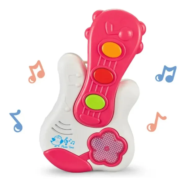 Guitarra Para Niños Juguete Instrumento Musical Sonido Y Luz