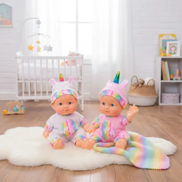 Muñeco Bebe Bebote Luna Infantil 22cm Con Pijamas Cute Baby