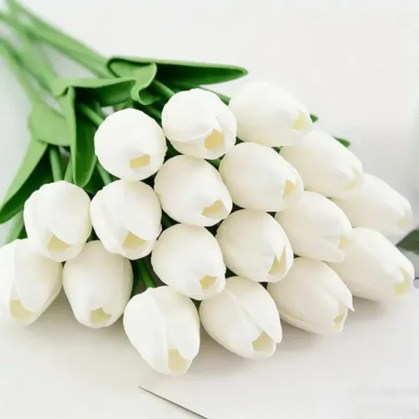 Tulipan Artificial Flores Artificiales Decoracion Ramo X5