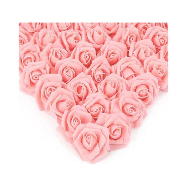 Mini Rosas Flores Artificiales Decoracion Pack X100