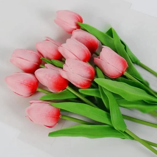 Tulipan Artificial Flores Artificiales Decoracion Ramo X20