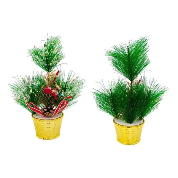 Arbolito De Navidad Decoracion Navideña Pino 20cm Adornos Verde
