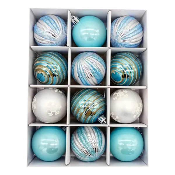 Navidad Adornos Bolas Navideñas Decoradas 6cm X12 Piezas