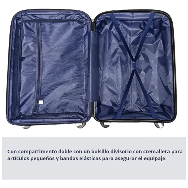Valija Set X2 Grande 28 + Mediana 24 Expandible Candado Tsa